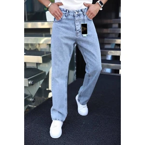 Buz Mavi Baggy Pantolon