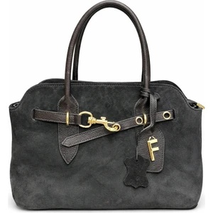 Mia Hakiki Süet Çanta