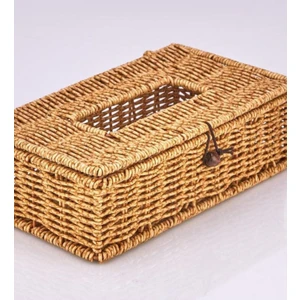 Rattan Örme Peçetelik, Kapaklı Kağıt Peçetelik 25CM-14CM