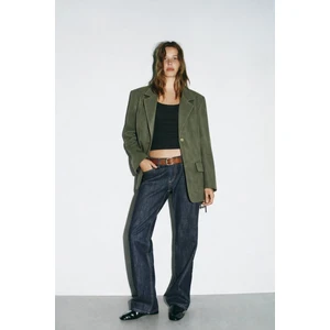 Kadın Şık Süet Blazer Ceket