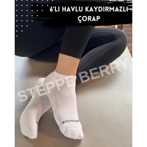 Steppe Berry 6'lı Kadın Pilates Yoga Çorabı
