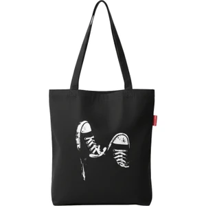 Converse Baskılı  Siyah Bez Çanta