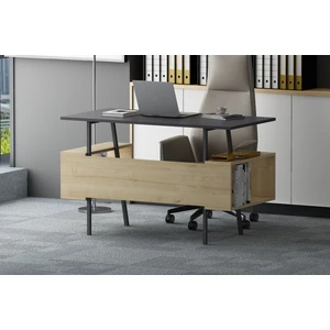 Ironi Çalışma Masası Antrasit Meşe