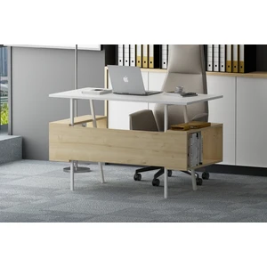 Ironi Çalışma Masası Beyaz Meşe