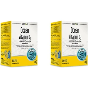 Ocean Vitamin D3 1000 IU Damla 50 ml  2 Kutu