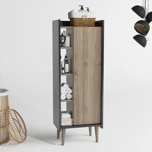 Ruby Çok Amaçlı Dolap Antrasit Ceviz