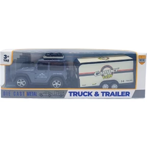 Gokiddy Diecast Metal Araba Karavanlı 61501