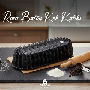 Rosa Döküm Baton Kek Kalıbı 34X12 cm