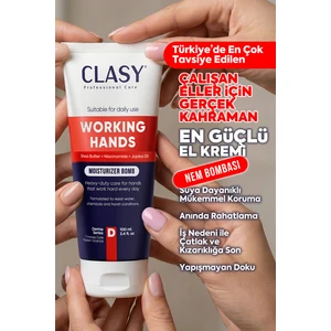 Clasy Care Working Hands Eller İçin Özel Yoğun Nemlendirici El Kremi 100ML