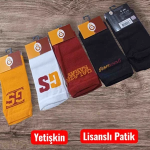 Gs Lisanslı Taraftar Orta Konç Patik 6 Adet