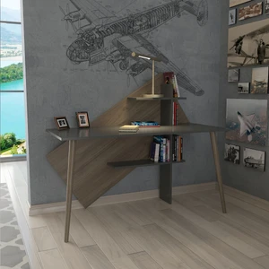 Rüzgar Çalışma Masası Antrasit - Ceviz