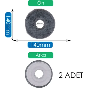 Xiaomi S20+ Plus Robot Süpürge Mop Pedi / Bezi 2 Adet