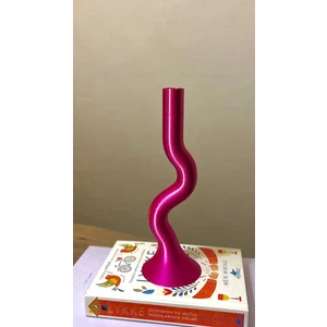 Modern S Stilize Şamdan , Mumluk (7X7X22)