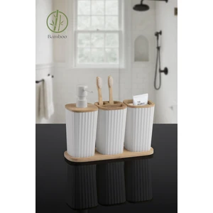 Okyanus Home Safir Bambu 3'lü Set Beyaz