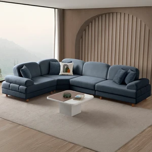 Aries Modüler Köşe Koltuk Takımı M Mavi