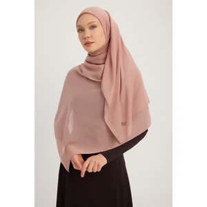 A4801 Büyük Şifon Eşarp 140X140 - Somon