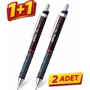 rotring 2 adet kahverengi tek 