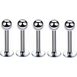 Jaida Moda 316L Cerrahi Çelik Gümüş Renk 5li Set Tragus Helix Piercing