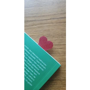 3D Baskı Sevimli Kalp Kitap Ayracı 6 Adet