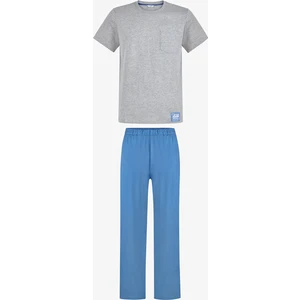 Erkek Renkli Stone Calm Pijama Takımı