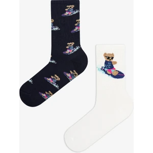 Erkek Renkli Surf Bear 2'li Soket