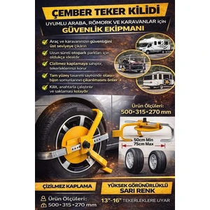 Römork ve Karavan Teker Kilidi , Güvenlik Kilidi