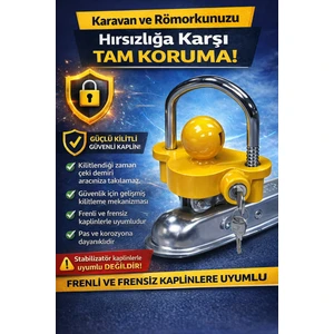 Universal Römork ve Karavan Kaplin Güvenlik Kilidi