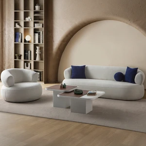 Roma Koltuk Takımı 3+1 Beyaz