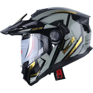 X-Cross Çene Açılır Kask Sarı Grafik (Ece-22.06)
