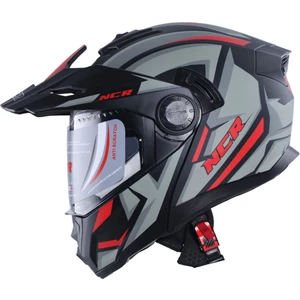 X-Cross Çene Açılır Kask Kırmızı Grafik (Ece-22.06)