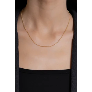 Bayar Gold 14 Ayar Altın Orta Kalın Doç Zincir Kolye