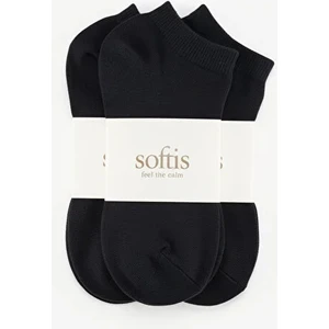 3'lü Kadın Siyah Kısa Bilek Çorap