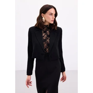 Luna Kısa Ceket - Siyah