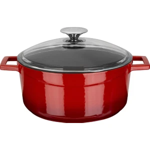 Yuvarlak Tencere -Çap(Ø)24 Cm. Kırmızı