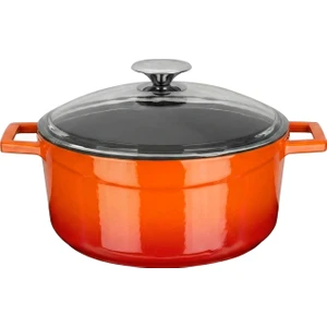 Yuvarlak Tencere -Çap(Ø)24 Cm. Turuncu