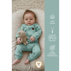 Çift Taraf Fermuarlı Bebek Tulumu Tulum