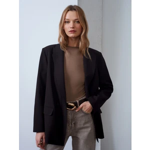 60767 Blazer Ceket-Acı Kahve