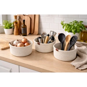 Soft Home 3'lü Jüt Organizer Sepet