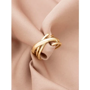 ÇAPRAZ TASARIM ÖZEL SERİ 14K ÇELİK YÜZÜK