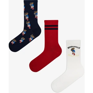 Erkek Renkli Cookie Santa 3'lü Soket