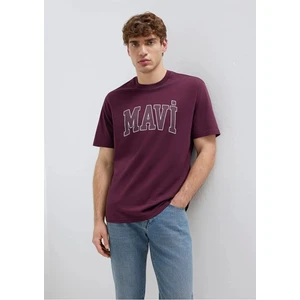 Mavi Logo Baskılı Mor Tişört 0611711-70434