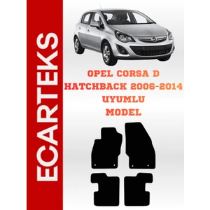 Opel Corsa D Uyumlu Halı Velur Paspas