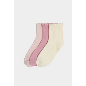 Kadın Dikişsiz 3'lü Bambu Soket Çorap G3585AXNS