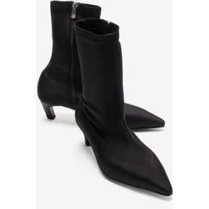 Alora Siyah Scuba Kadın Kısa Topuklu Bot