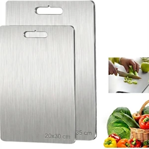 Paslanmaz Çelik Kesme Tahtası 2 Adet