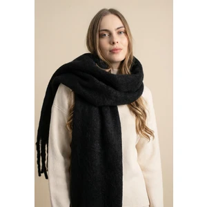 Ithal Puffy Oversize Kadın Atkı Şal - Siyah