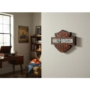 3 Boyutlu Harley-Davidson Duvar Dekoru - Ylndesign Wood & Craft