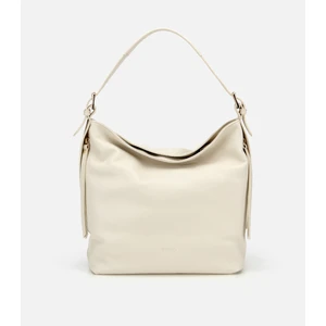 Kadın Deri Ekru Omuz Çantası