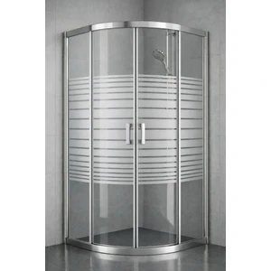 Duşakabin Oval Çizgili 5 mm H.190