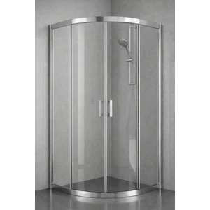 Duşakabin 90x90 cm Oval Seffaf 5 mm h.190